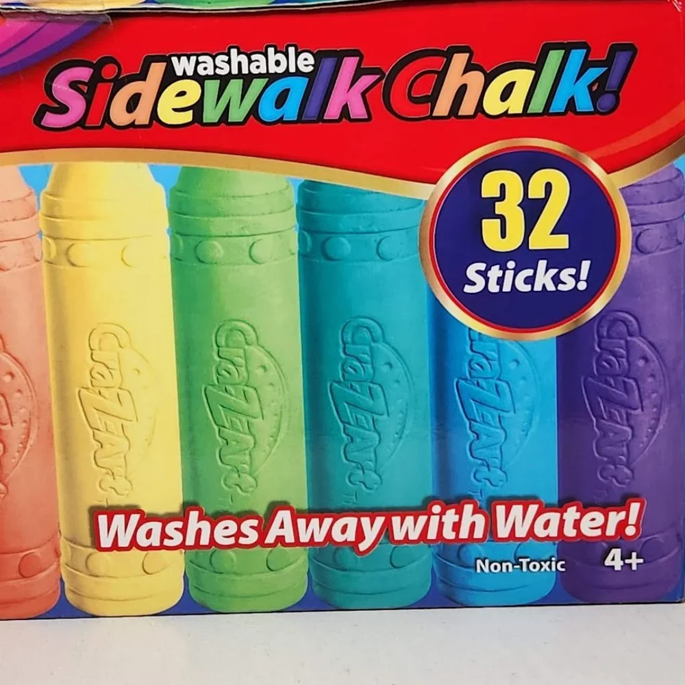 NEW Washable Sidewalk chalk 32 count school supplies preschool Montessori EASTER